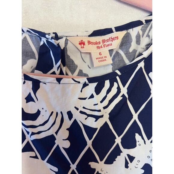 Brooks Brothers Size 6 Detachable Top Skirt to make Dress Nautical Navy White - Picture 4 of 6